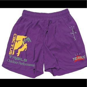 Cactus jack purple shorts used